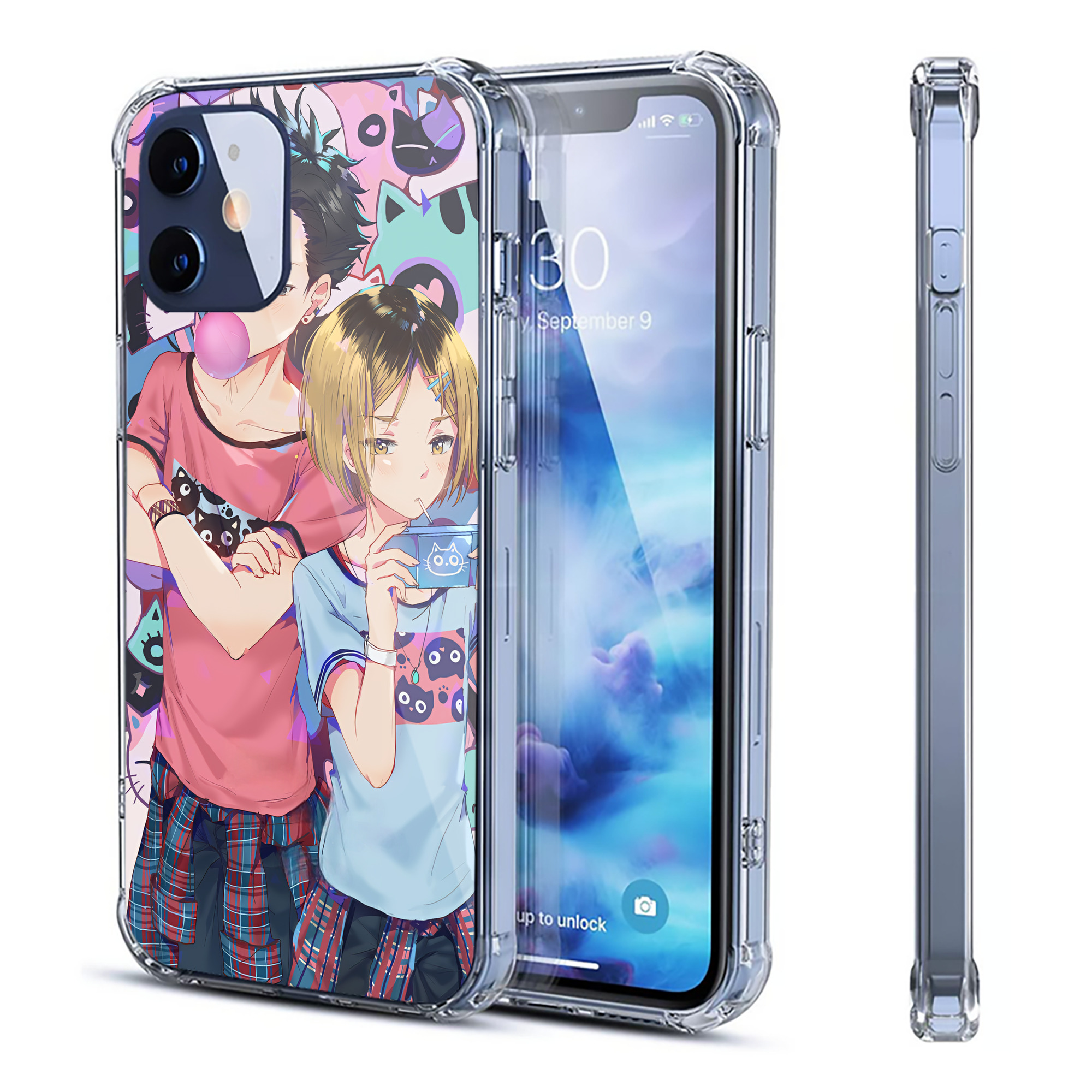 （画像用） ハイキュー!! Haikyu!! 【iPhone 12シリーズ対応】透明スマホケース（クリアソフトケース）